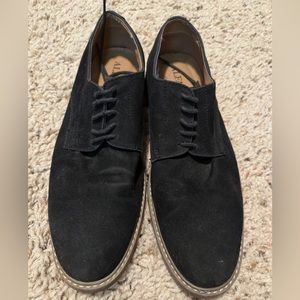 Alfani Black Suede Gum Sole Dress Shoes